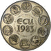 Francia, medaglia, Ecu Europa, Europe Assise, 1983, Rame-nichel, SPL+