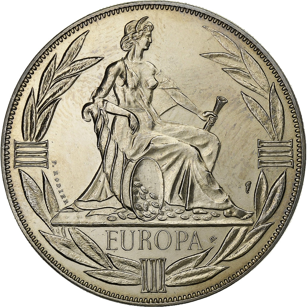 Francia, medaglia, Ecu Europa, Europe Assise, 1983, Rame-nichel, SPL+