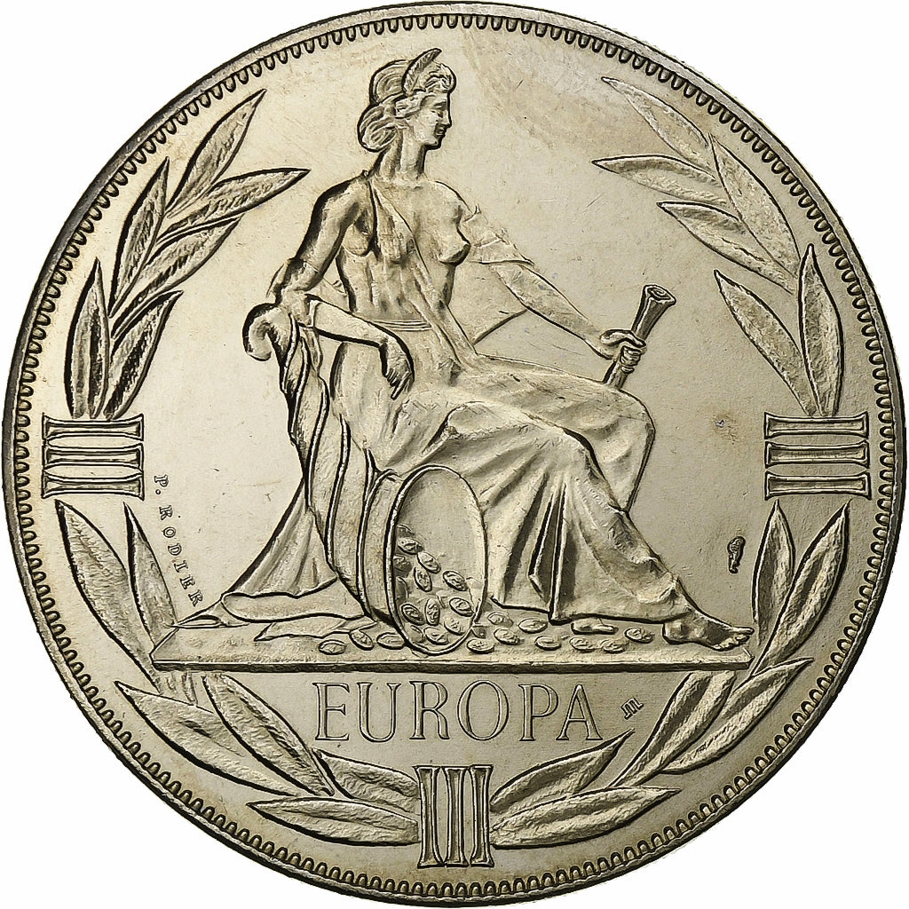 Francia, medaglia, Ecu Europa, Europe Assise, 1982, Rame-nichel, SPL+