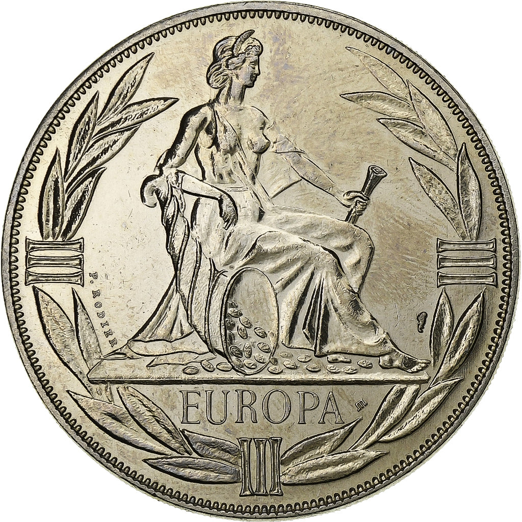 Francia, medaglia, Ecu Europa, Europe Assise, 1984, Rame-nichel, SPL
