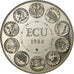 Francia, medaglia, Ecu Europa, Europe Assise, 1984, Rame-nichel, SPL+