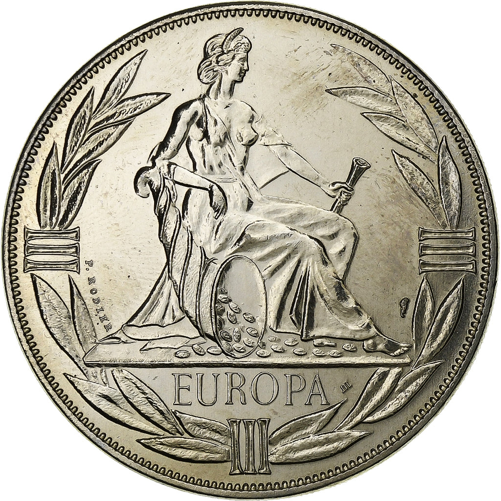 Francia, medaglia, Ecu Europa, Europe Assise, 1980, Rame-nichel, SPL+