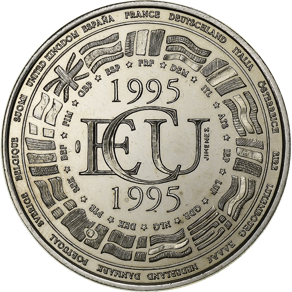 France, Medal, Ecu Europa, 1995, Copper-nickel, MS(64)