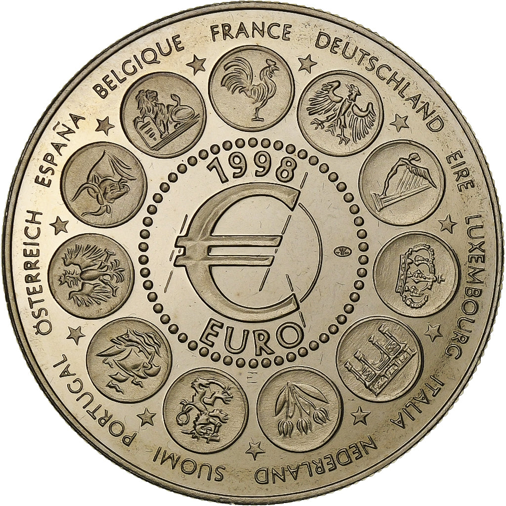 Frankreich, Medaille, Ecu Europa, 1998, Kupfer-Nickel, UNZ