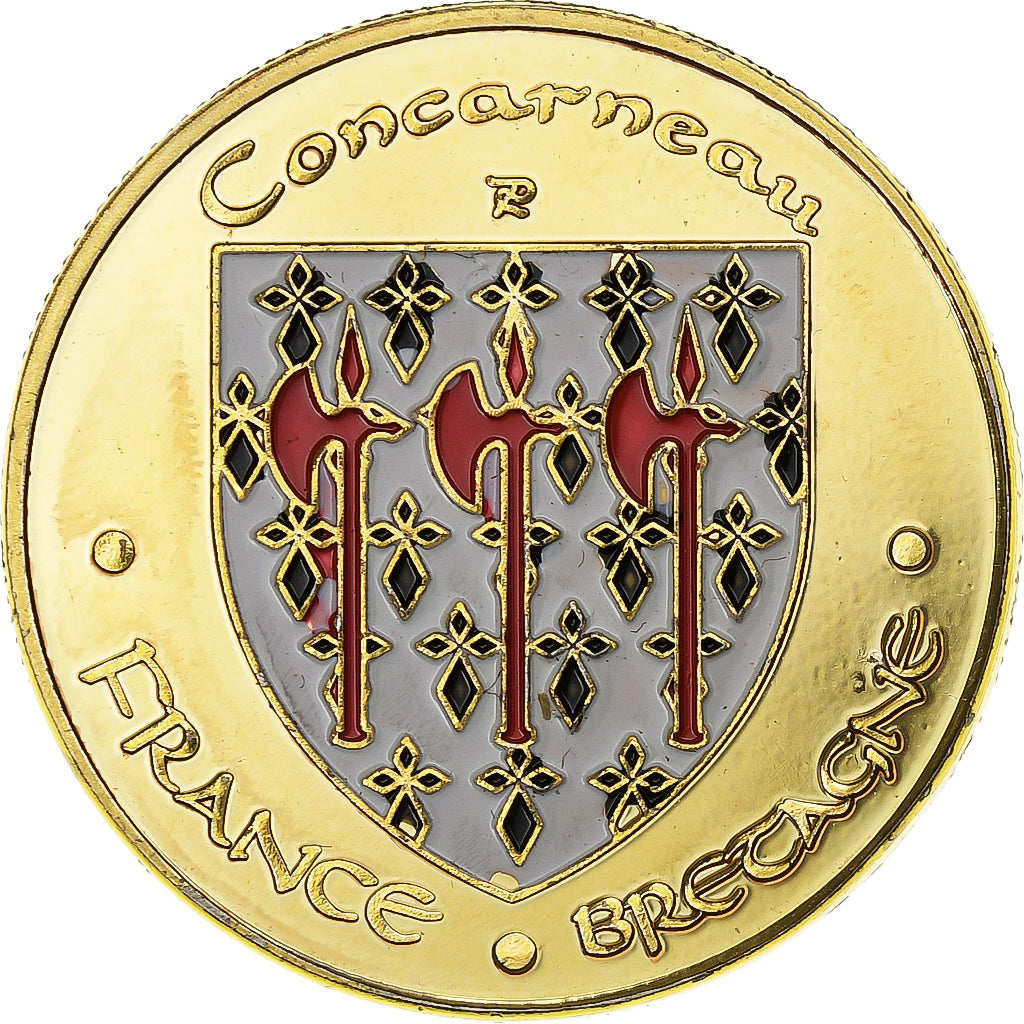 France, Medal, Concarneau - La tour de l'horloge, Copper-nickel Aluminium