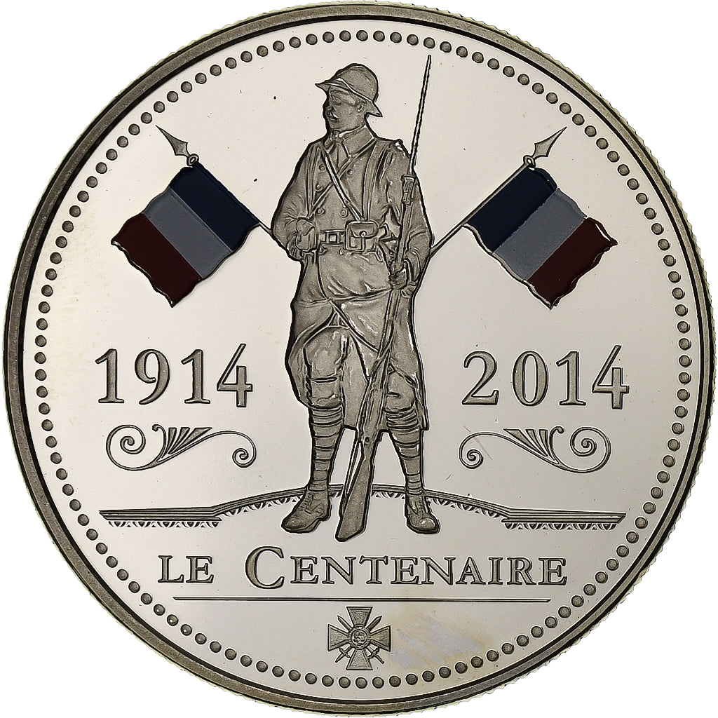 France, Médaille, Centenaire de la Première Guerre Mondiale, Cupro-nickel, FDC
