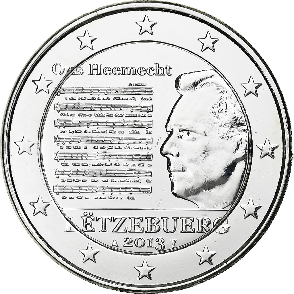 Luxemburgo, 2 Euro, Fantasy coinage, 2013, Silvered Metal, FDC