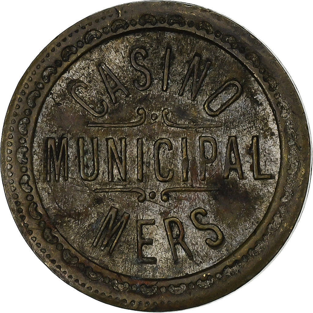 France, Token, Casino Municipal de Mers, Brass, VF(30-35)