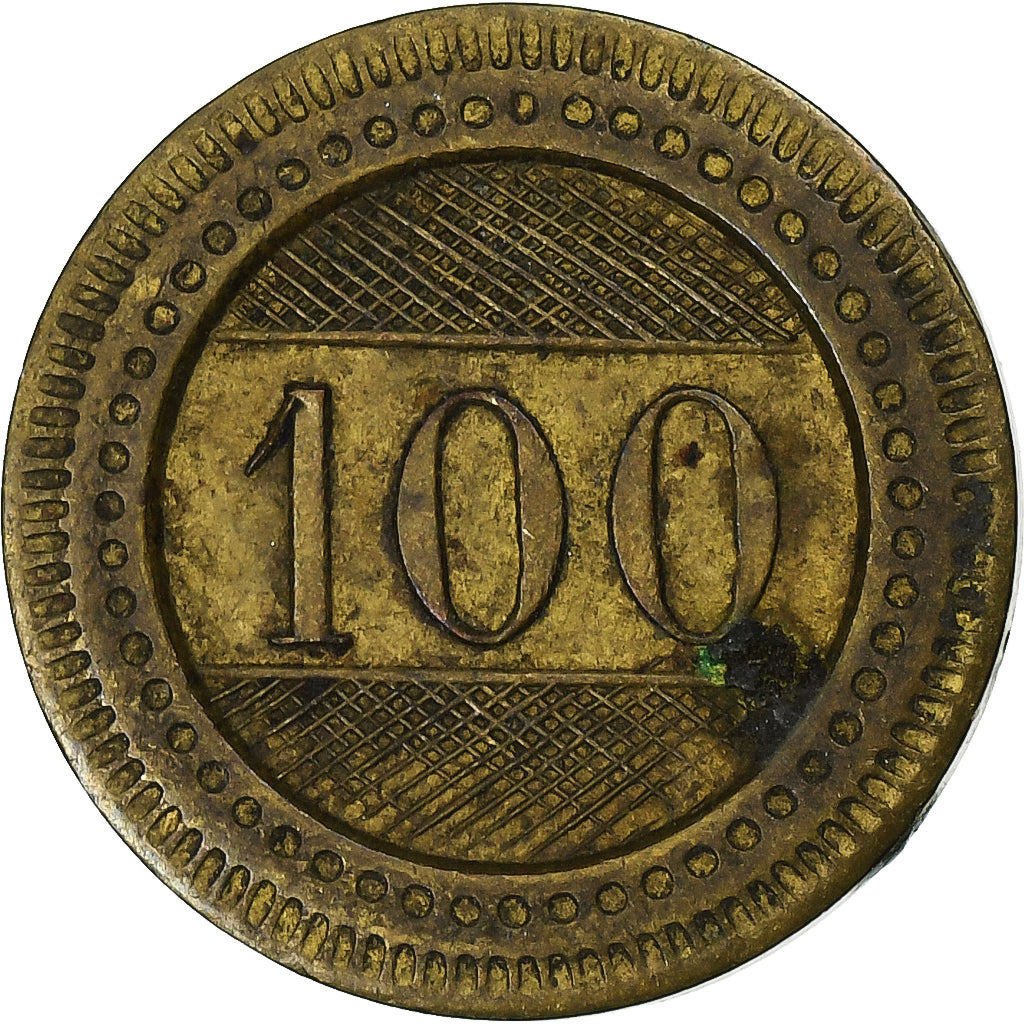 Francia, 20 Centimes, A Consommer, Ottone, N°100, MB