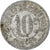 França, Chambre de commerce d'Amiens, 10 Centimes, 1922, VF(30-35), Alumínio