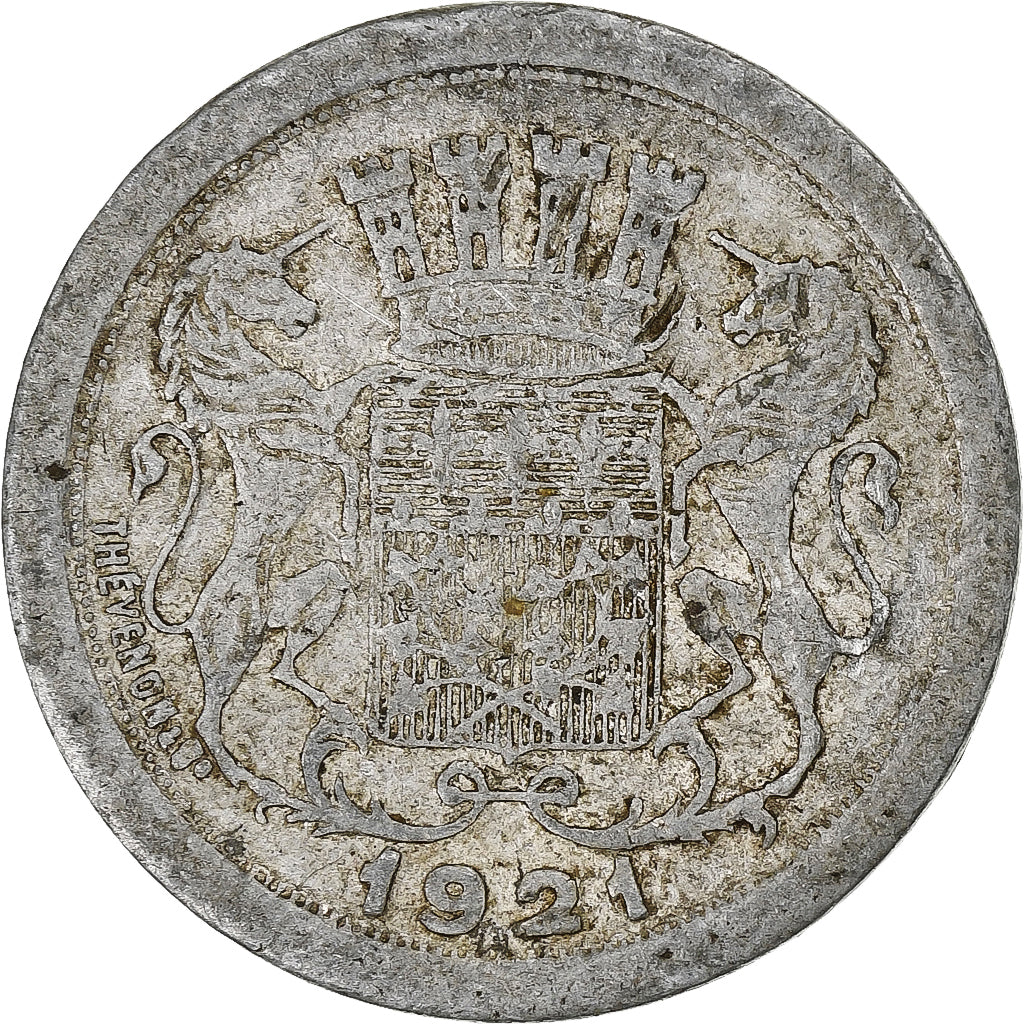 France, Chambre de commerce d'Amiens, 10 Centimes, 1921, TB+, Aluminium
