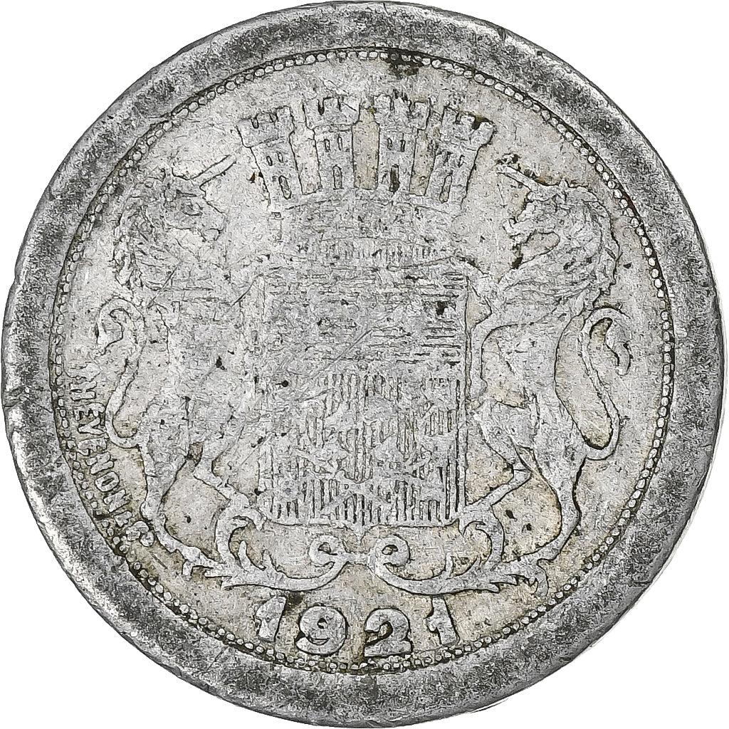 França, Chambre de commerce d'Amiens, 5 Centimes, 1921, VF(30-35), Alumínio