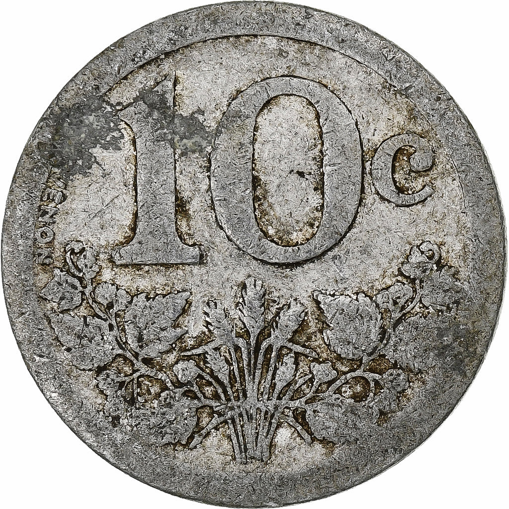 França, Union des Commerçants, Fourmies et Trélon, 10 Centimes, 1921