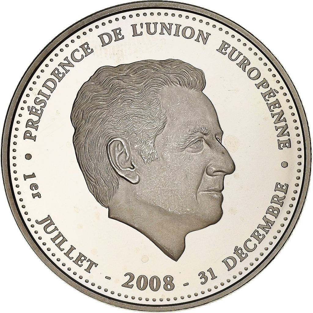 Francia, medaglia, Sarkozy, Présidence de l'Union Européenne, 2008