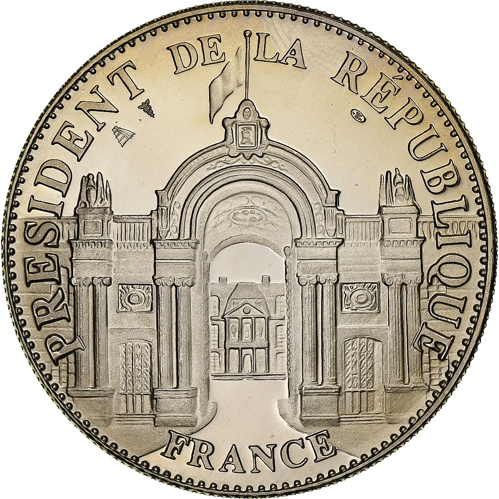 Francia, medaglia, Les Présidents de la République, Jacques Chirac