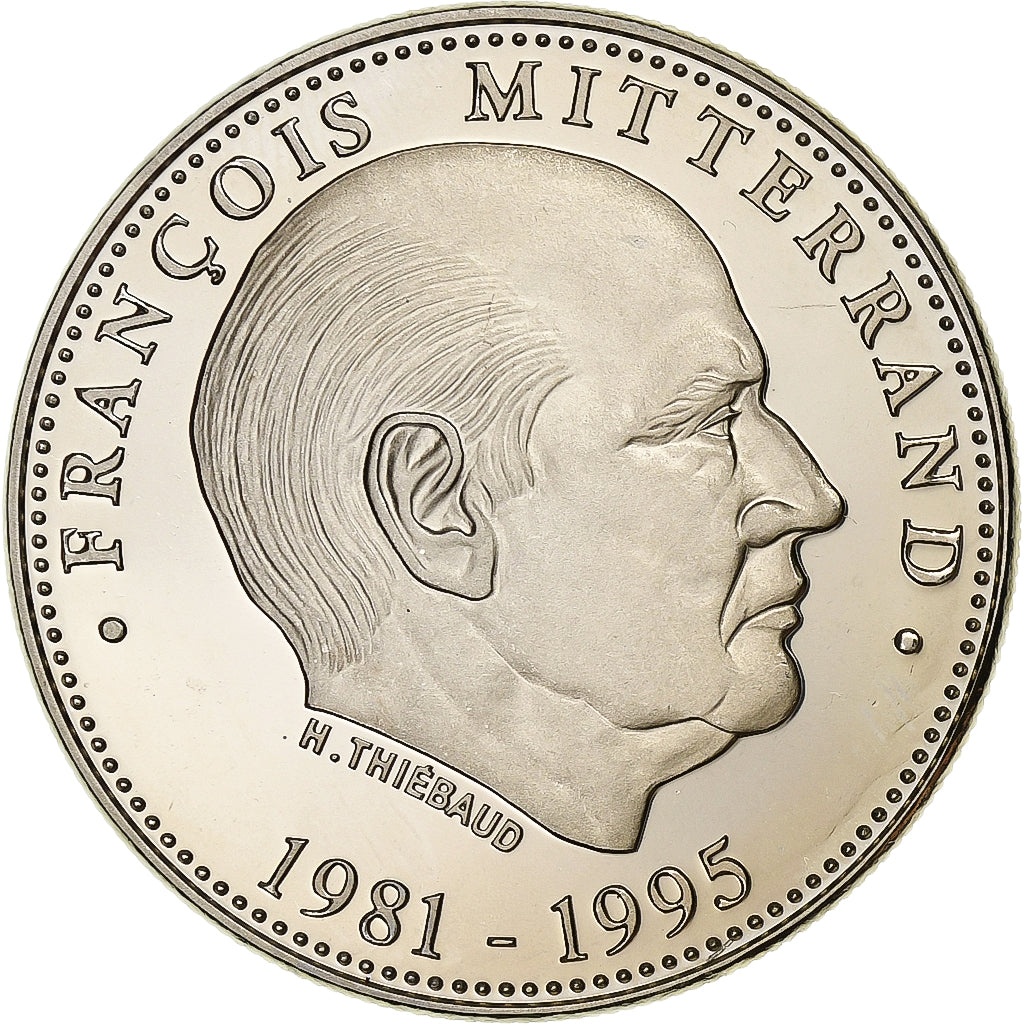 Francia, medaglia, Les Présidents de la République, François Mitterrand