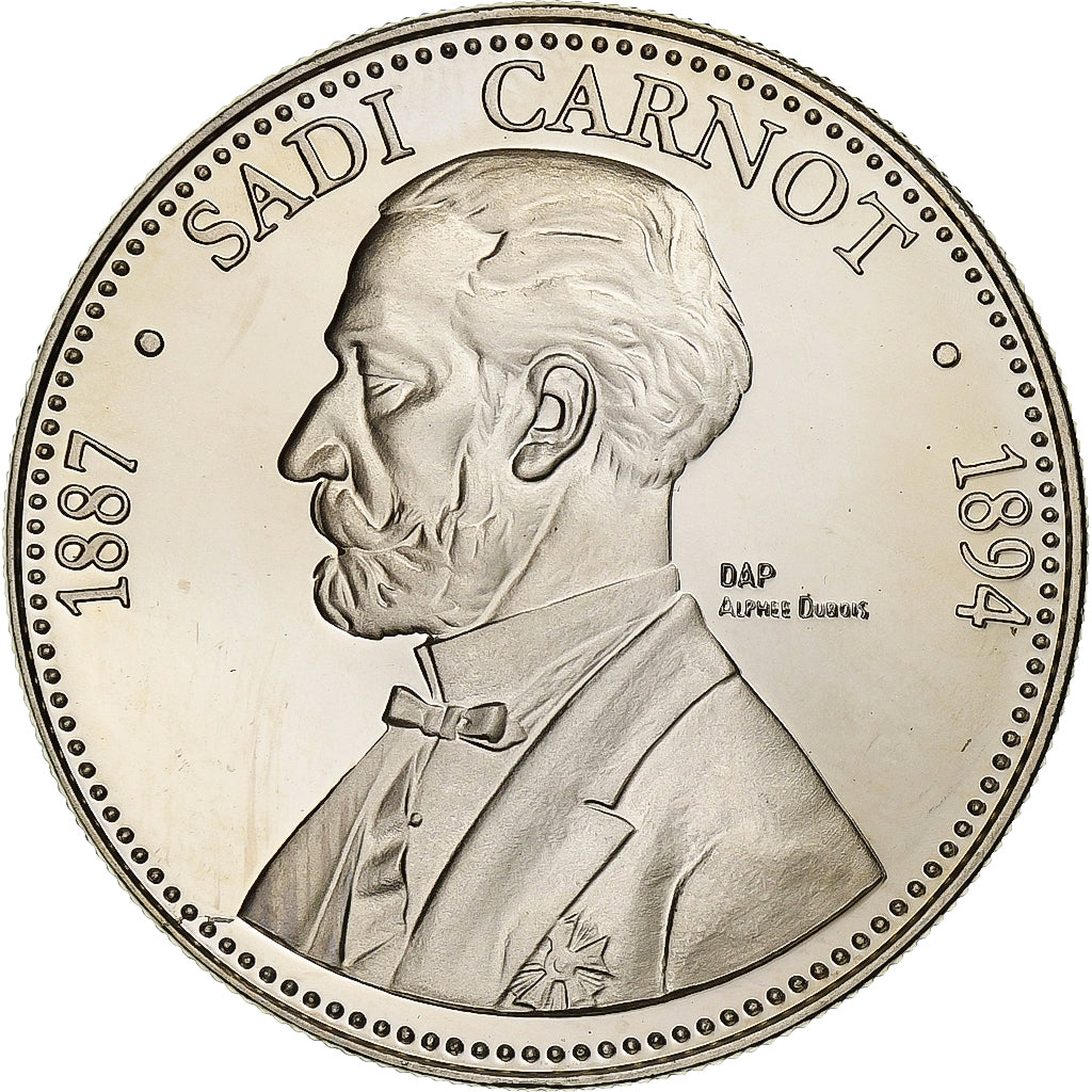 Francia, medaglia, Les Présidents de la République, Sadi Carnot, Rame-nichel