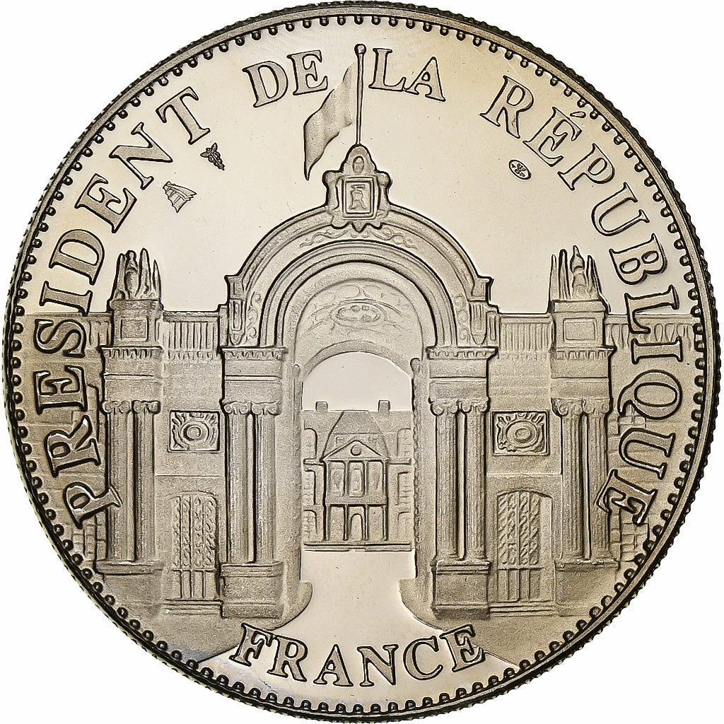 Francia, medaglia, Les Présidents de la République, Jacques Chirac