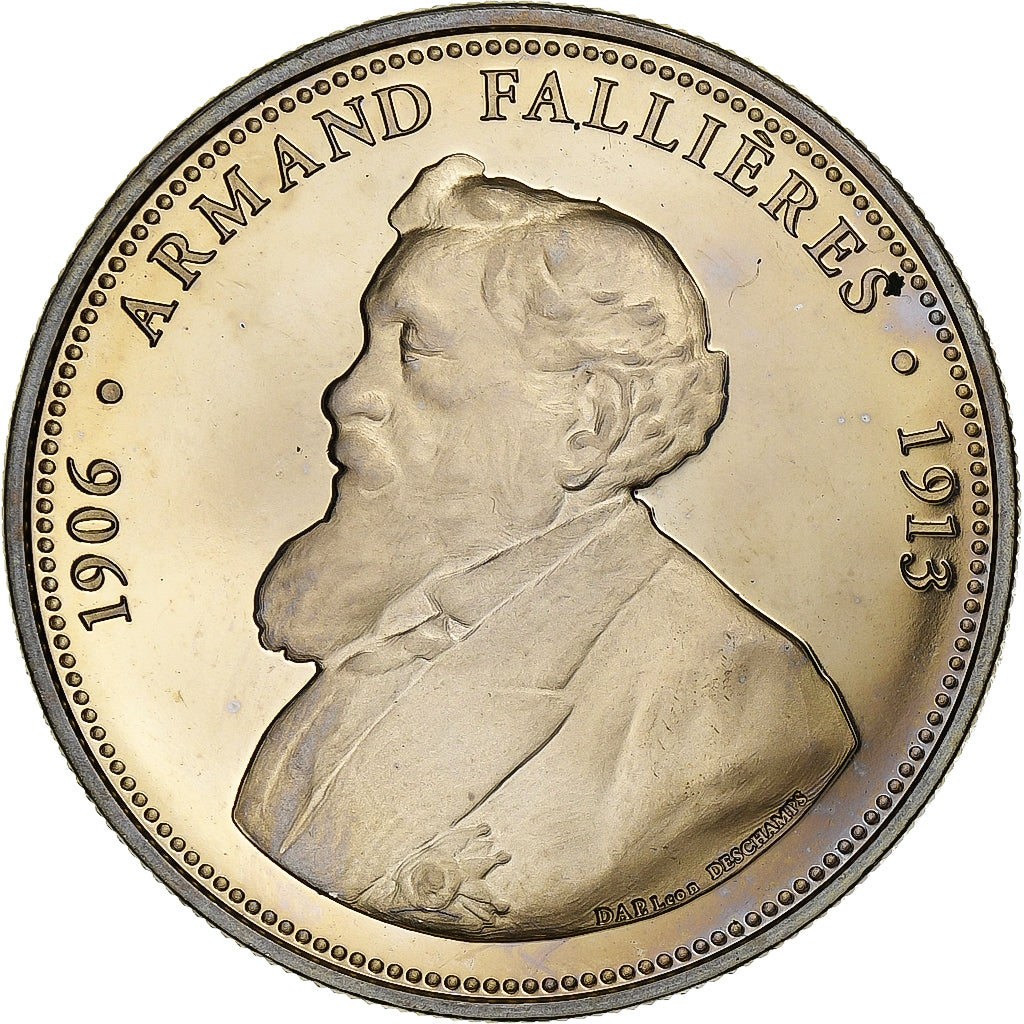 Francia, medaglia, Les Présidents de la République, Armand Fallières