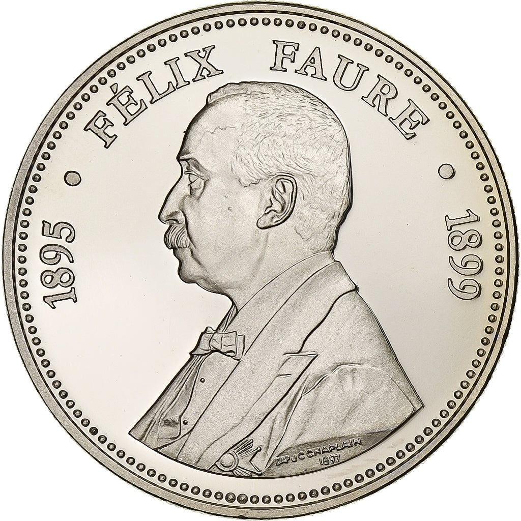 Francia, medalla, Les Présidents de la République, Félix Faure, Cobre -