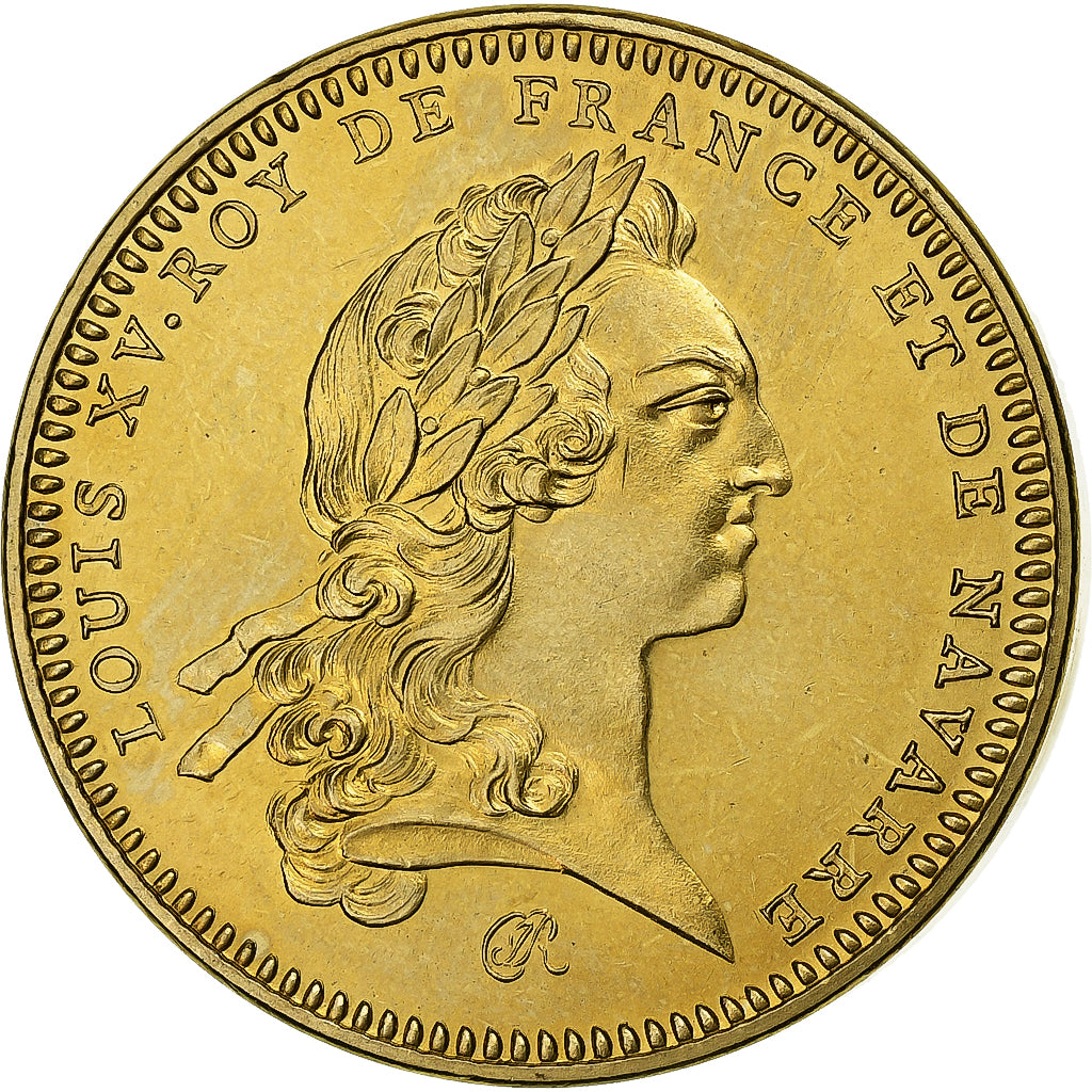 Francia, medaglia, Roi de France, Louis XV, Rame-nichel-alluminio, Piéfort, FDC