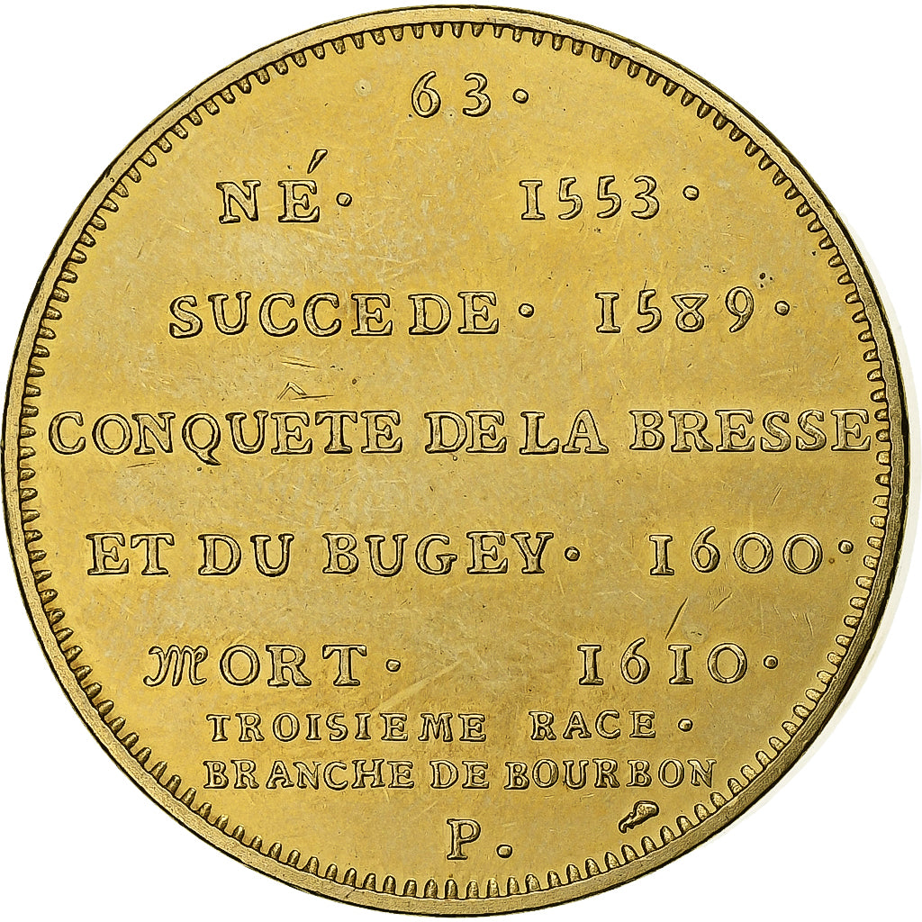 Francia, medaglia, Roi de France, Henri IV, Rame-nichel-alluminio, Piéfort, FDC