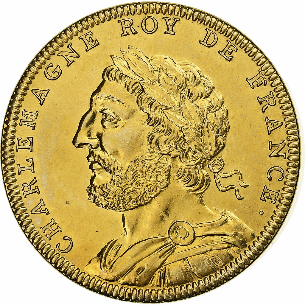 Francia, medaglia, Roi de France, Charlemagne, Rame-nichel-alluminio, Piéfort