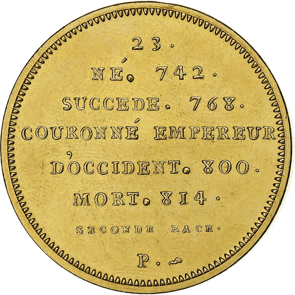 Francia, medaglia, Roi de France, Charlemagne, Rame-nichel-alluminio, Piéfort