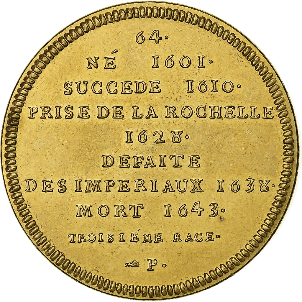 Francia, medaglia, Roi de France, Louis XIII, Rame-nichel-alluminio, Piéfort