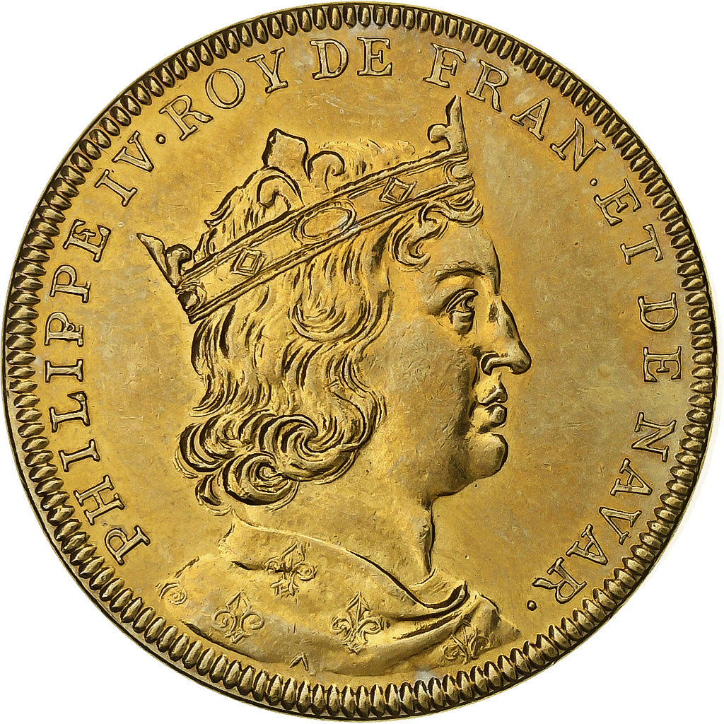 Francia, medaglia, Roi de France, Philippe IV, Rame-nichel-alluminio, Piéfort
