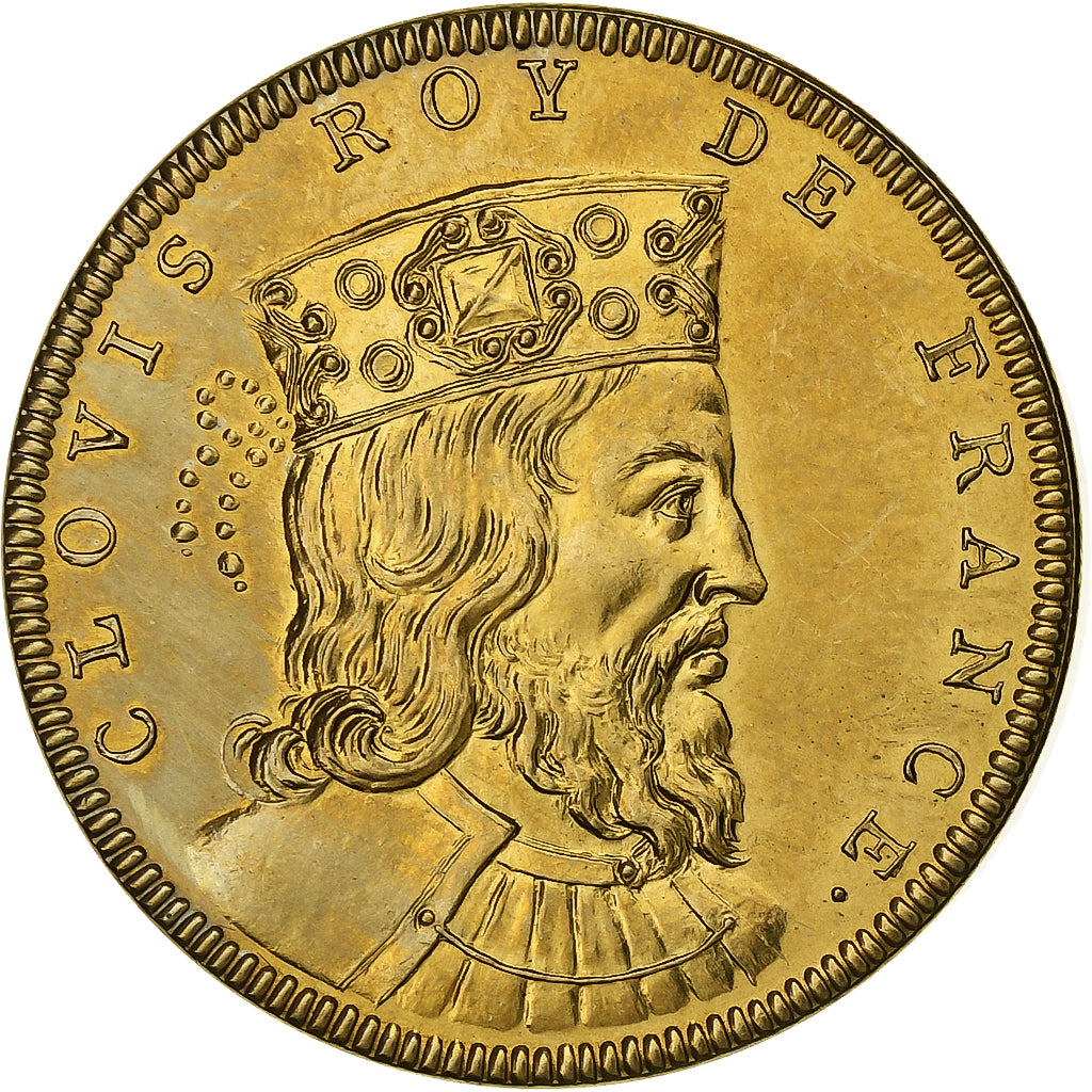 Francia, medaglia, Roi de France, Clovis, Rame-nichel-alluminio, Piéfort, SPL+