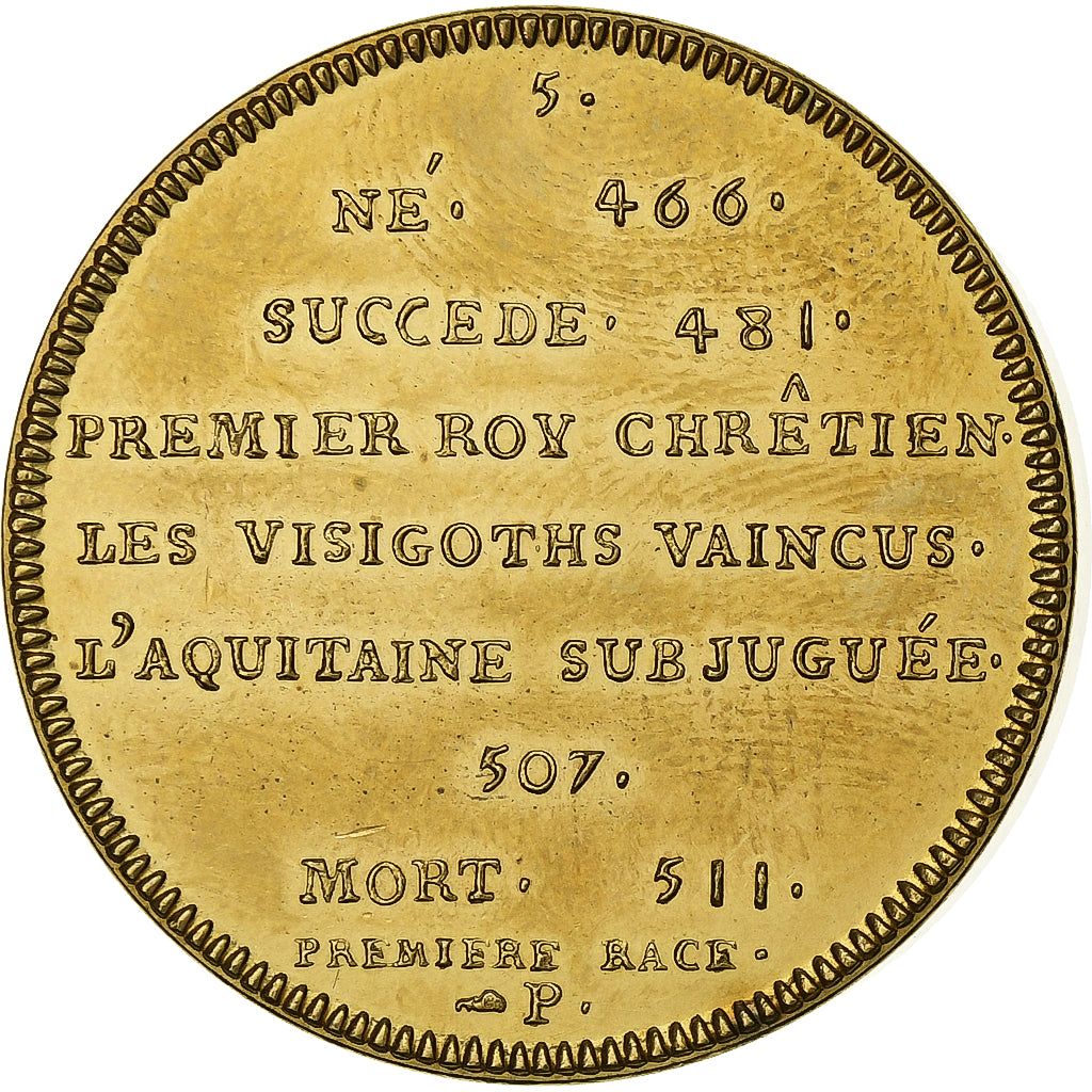 Francia, medaglia, Roi de France, Clovis, Rame-nichel-alluminio, Piéfort, SPL+