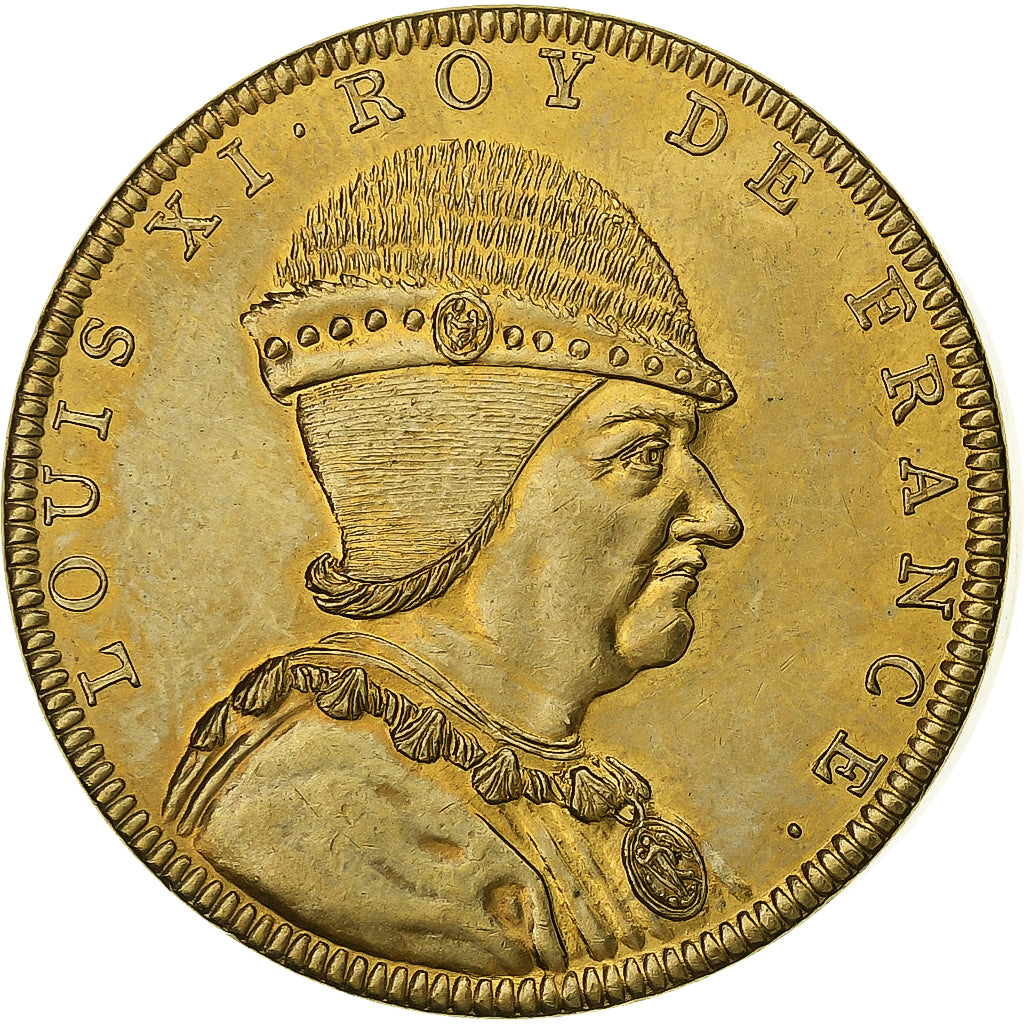 Francia, medaglia, Roi de France, Louis XI, Rame-nichel-alluminio, Piéfort