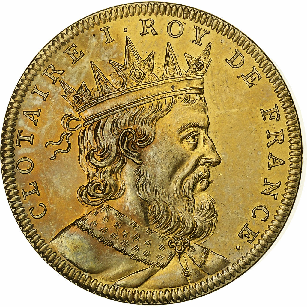 Frankreich, Medaille, Roi de France, Clotaire Ier, Copper-nickel Aluminium