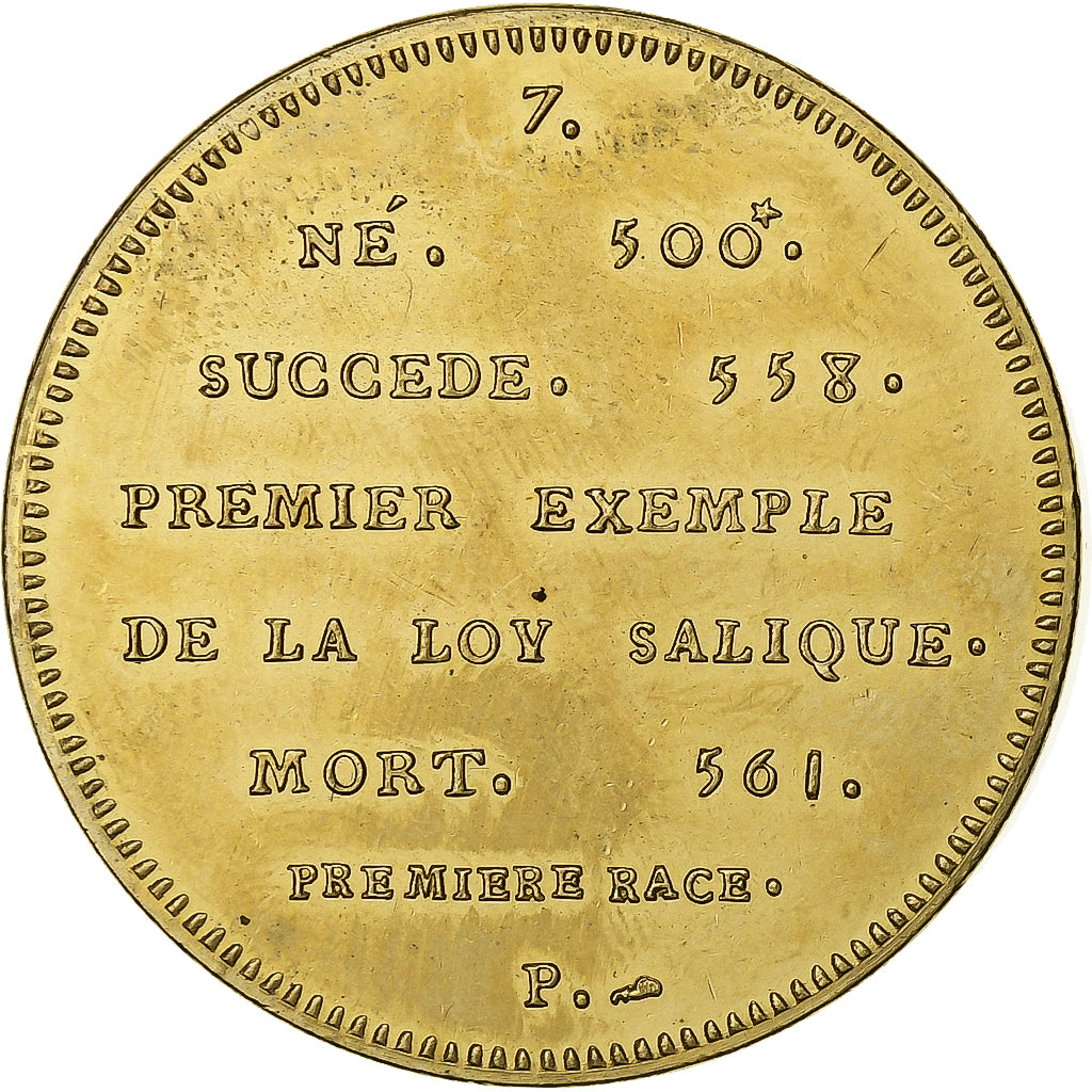 Frankreich, Medaille, Roi de France, Clotaire Ier, Copper-nickel Aluminium