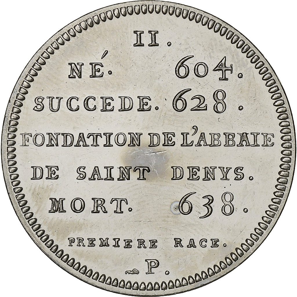 Frankreich, Medaille, Roi de France, Dagobert Ier, Kupfer-Nickel, Piéfort, UNZ+
