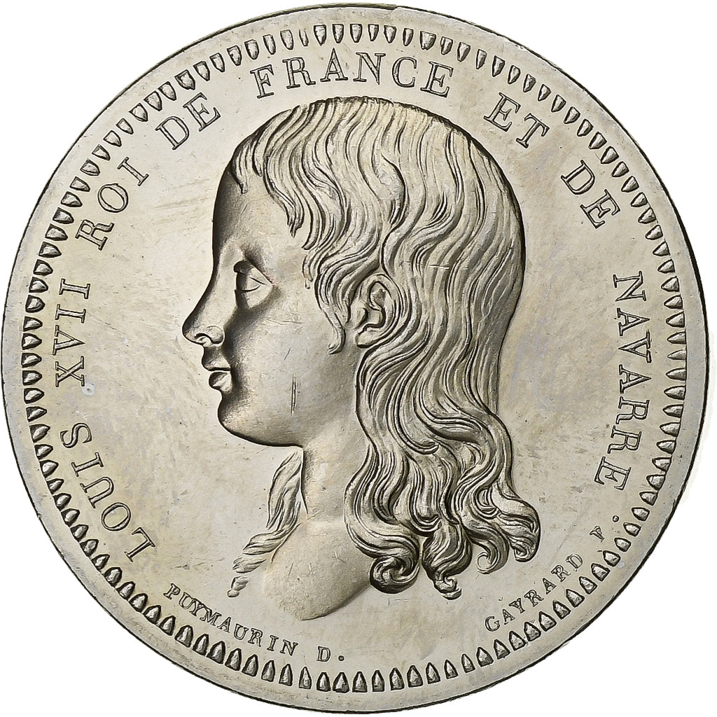 Frankreich, Medaille, Roi de France, Louis XVII, Kupfer-Nickel, Piéfort, UNZ+