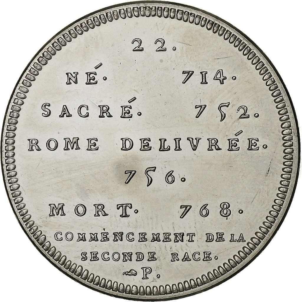 Frankreich, Medaille, Roi de France, Pepin, Kupfer-Nickel, Piéfort, UNZ+