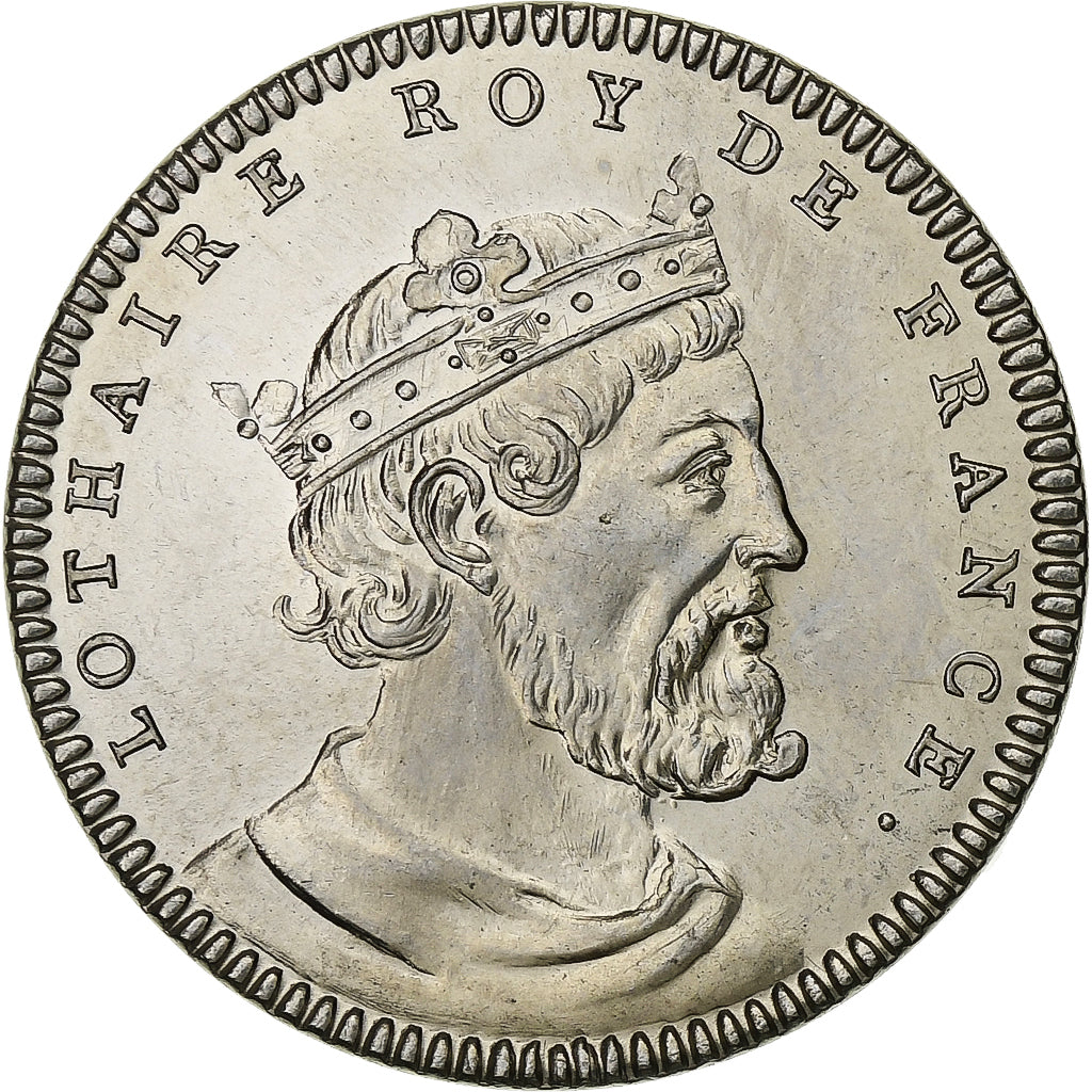 France, Medal, Roi de France, Lothaire, Copper-nickel, Piéfort, MS(64)