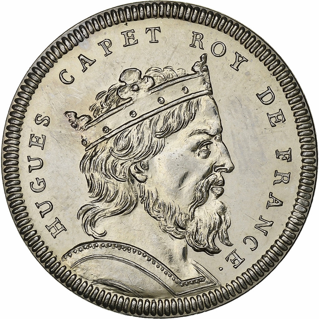 Frankreich, Medaille, Roi de France, Hugues Capet, Kupfer-Nickel, Piéfort, UNZ+