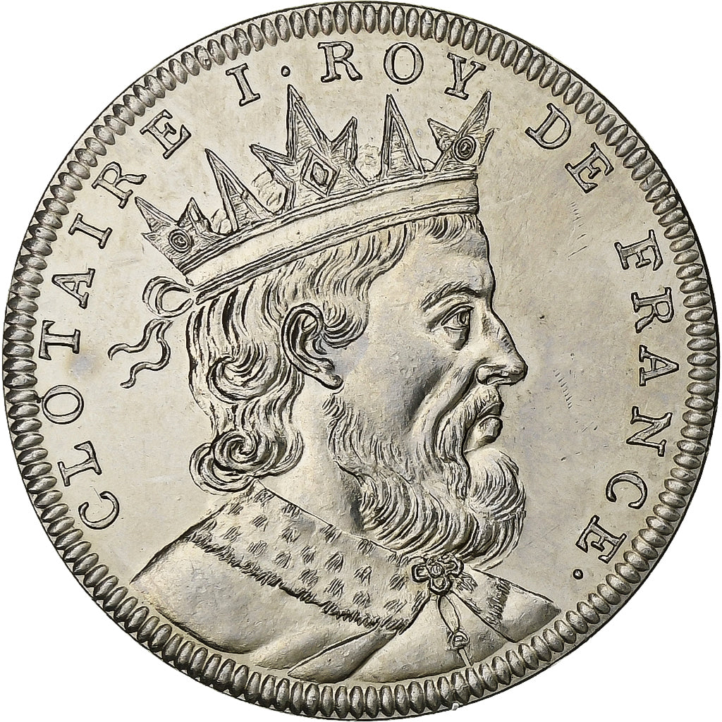Frankreich, Medaille, Roi de France, Clotaire Ier, Kupfer-Nickel, Piéfort, UNZ+