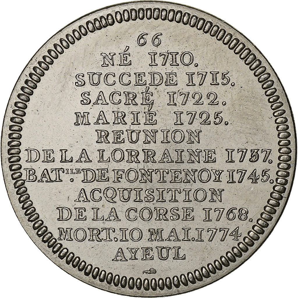 Francia, medaglia, Roi de France, Louis XV, Rame-nichel, Piéfort, SPL+