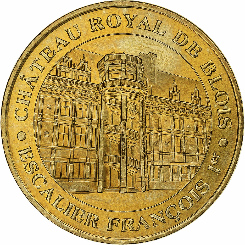 Francia, ficha, Blois - Chateau Royal -Escalier, 2004, Rame-nichel-alluminio