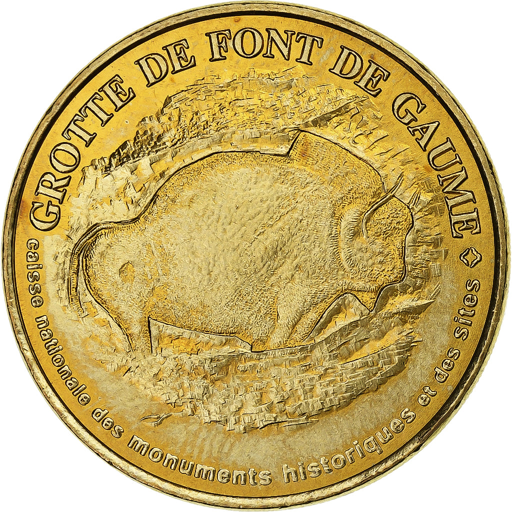 Frankreich, betaalpenning, Les Eyzies - Font de Gaume n°1, 1998, Copper-nickel