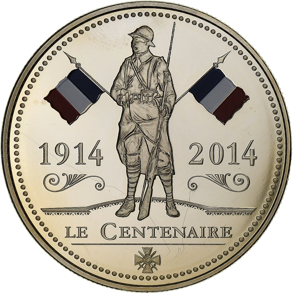 Francia, medaglia, Centenaire de la Première Guerre Mondiale, 1914-2014