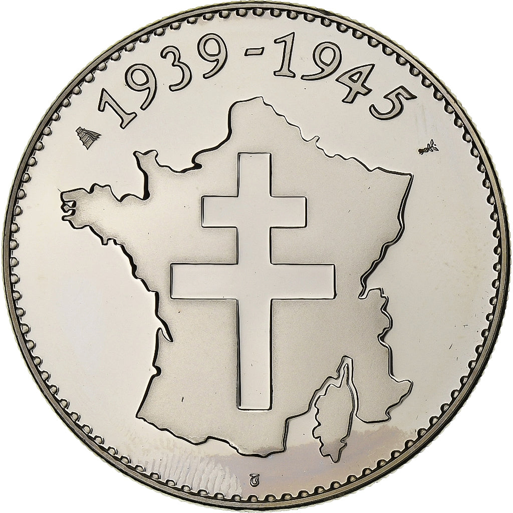 Francia, medaglia, 1939-1945, Débarquement de Normandie, Rame-nichel, FDC