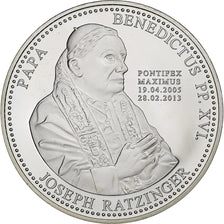 Watykan, medal, Le Pape Benoit XVI, 2013, Srebro, MS(65-70)