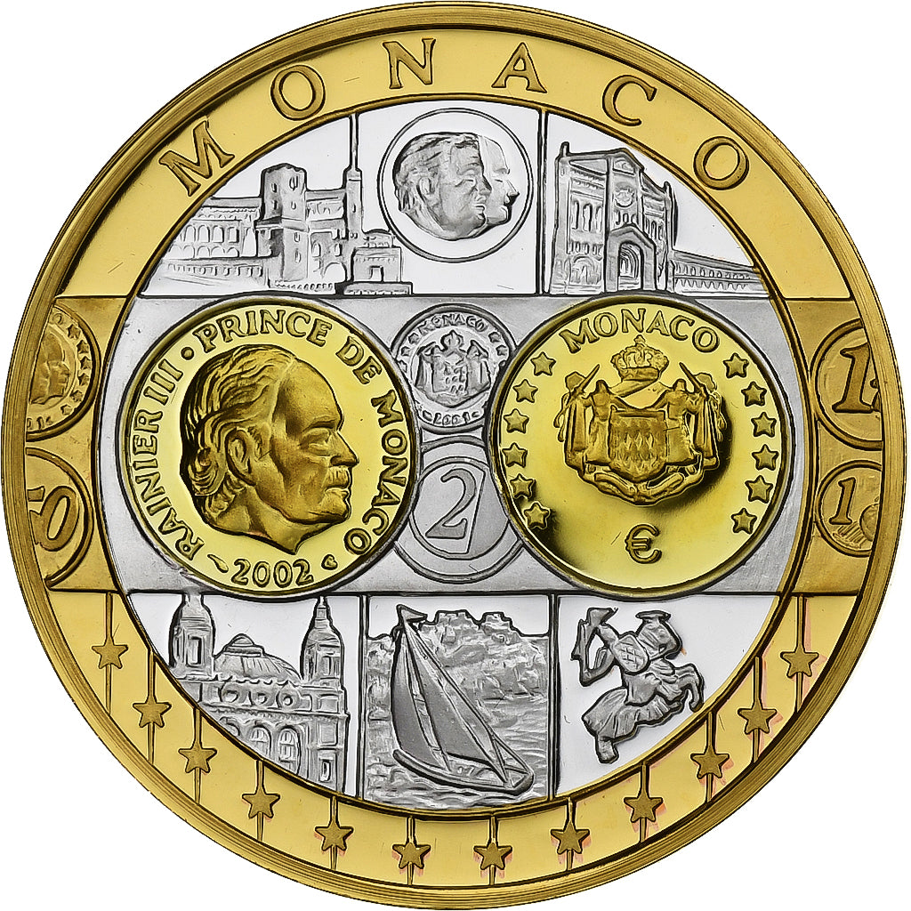 Monaco, Médaille, L'Europe, Monaco, Argent, FDC