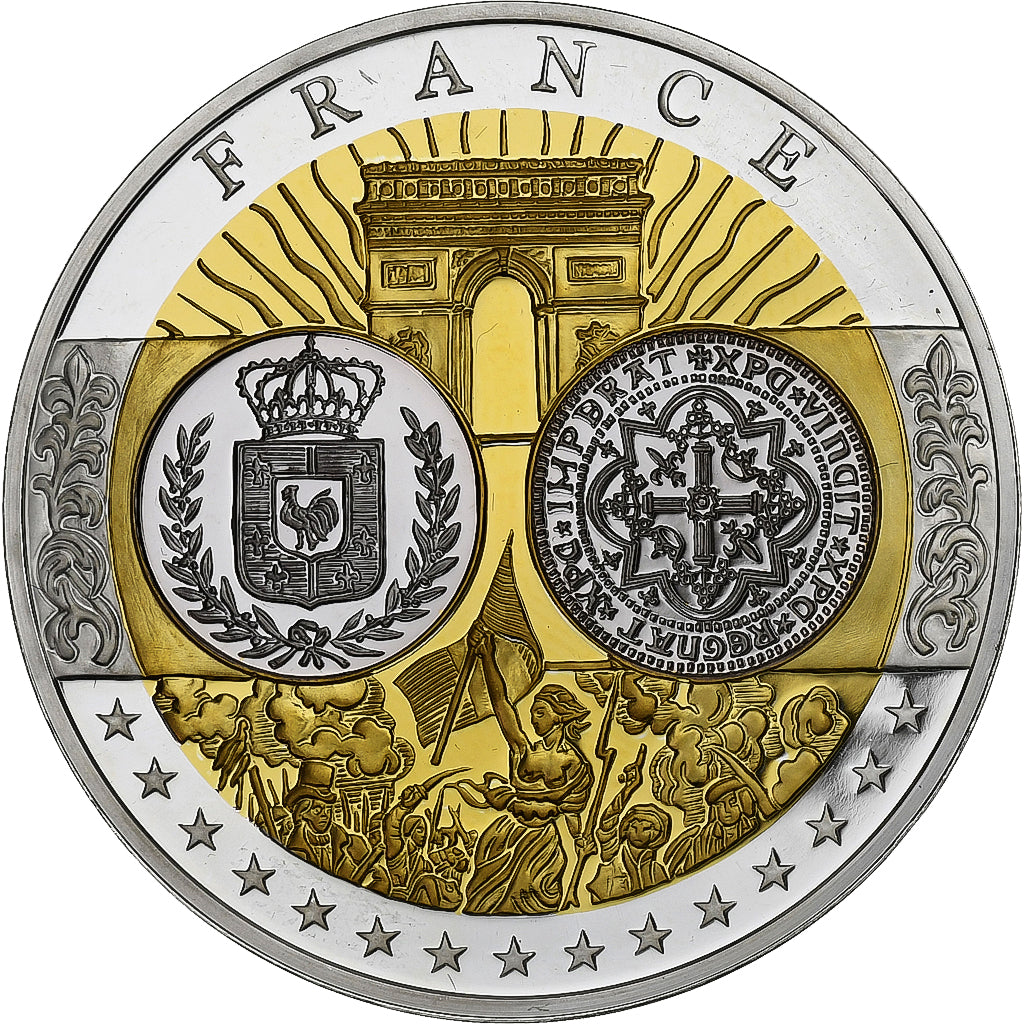 France, Medal, Europe, République Française, Silver, MS(65-70)