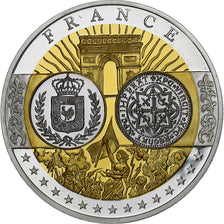 France, Medal, Europe, République Française, Silver, MS(65-70)